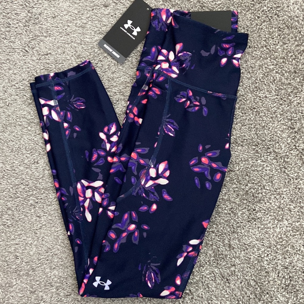 Women’s Under Armour High Rise compression Ankle Leggings workout sports